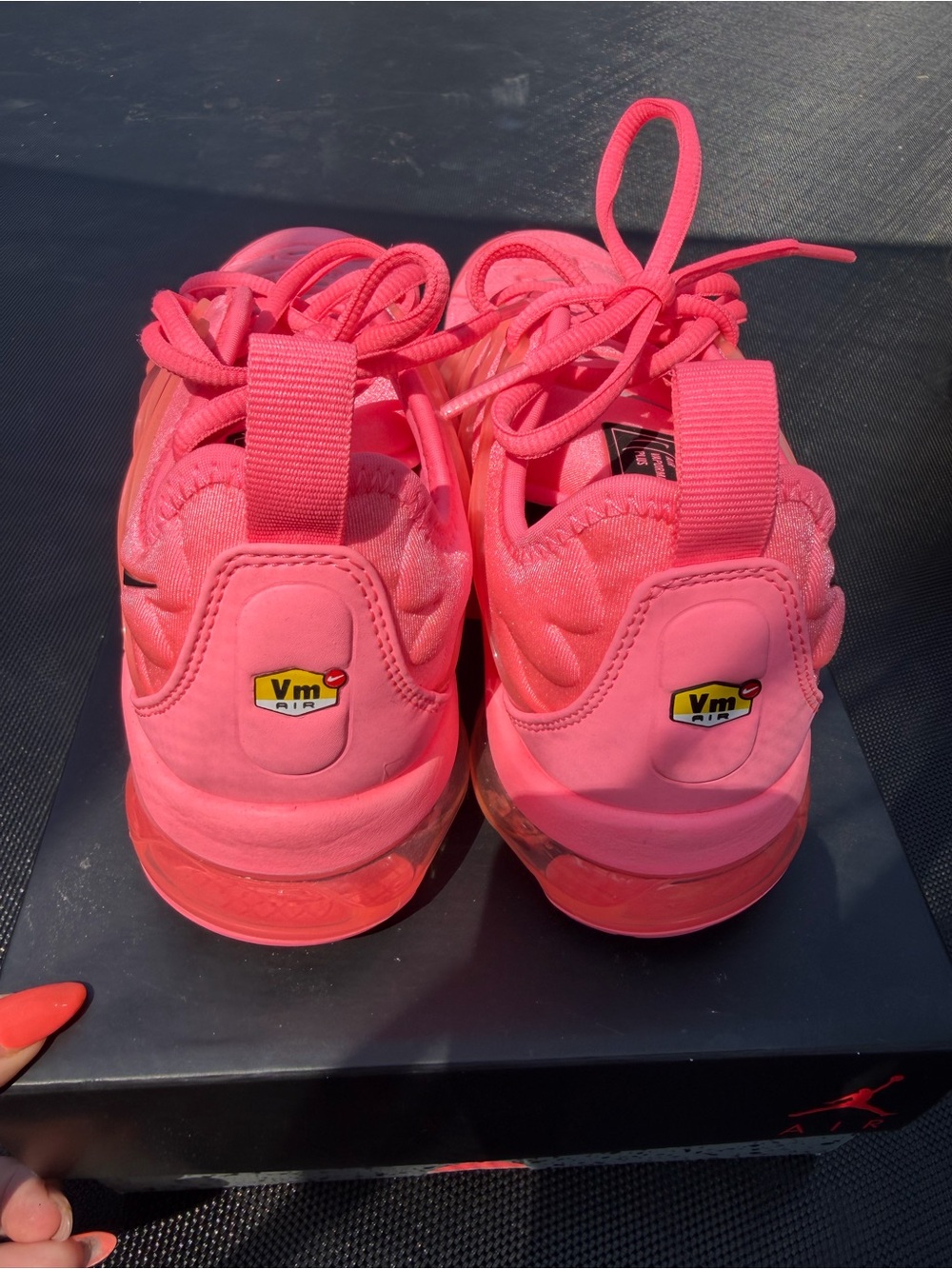 Nike Bright Pink VaporMax Plus Athletic Sneakers - Picture 3 of 13